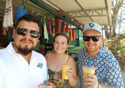 Fruit drink at Tarcoles river